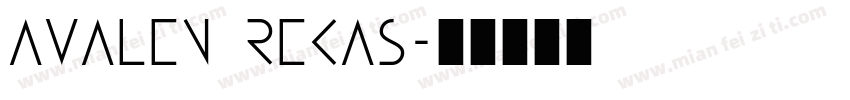 Avalen rekas字体转换